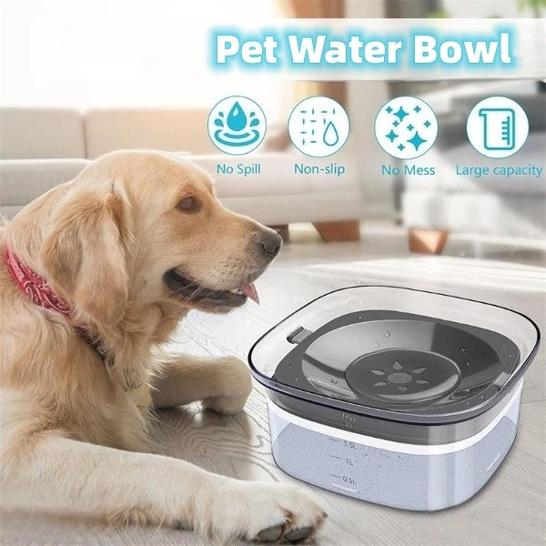 70oz Spill-Proof Dog Water Bowl – Large & Visible Level