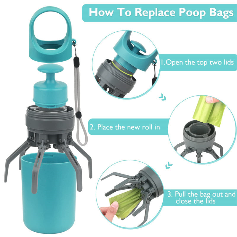 Portable Dog Pooper Scooper – With Bag Dispenser