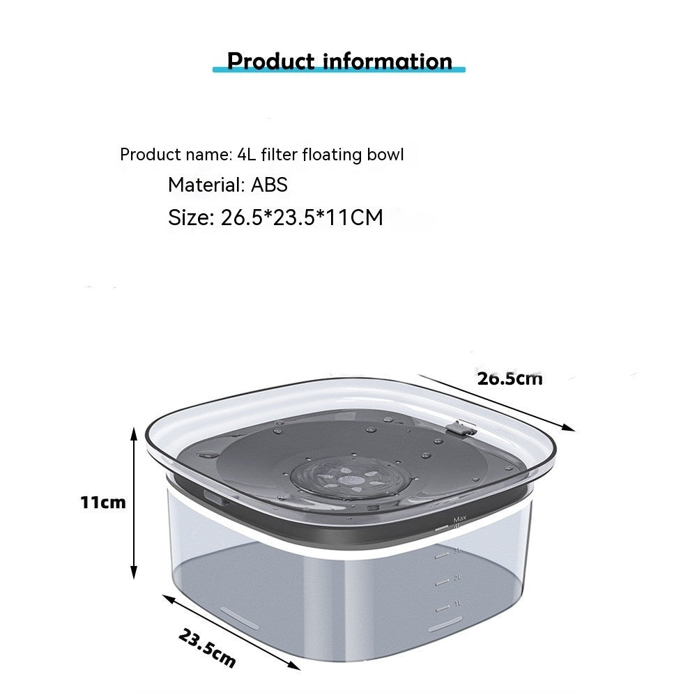 70oz Spill-Proof Dog Water Bowl – Large & Visible Level