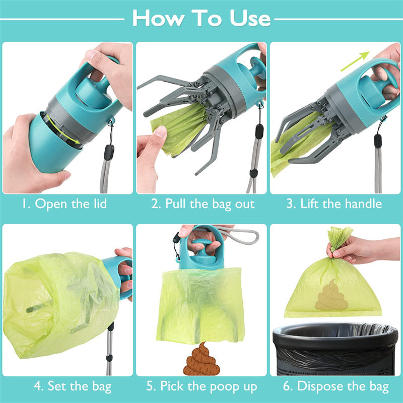Portable Dog Pooper Scooper – With Bag Dispenser