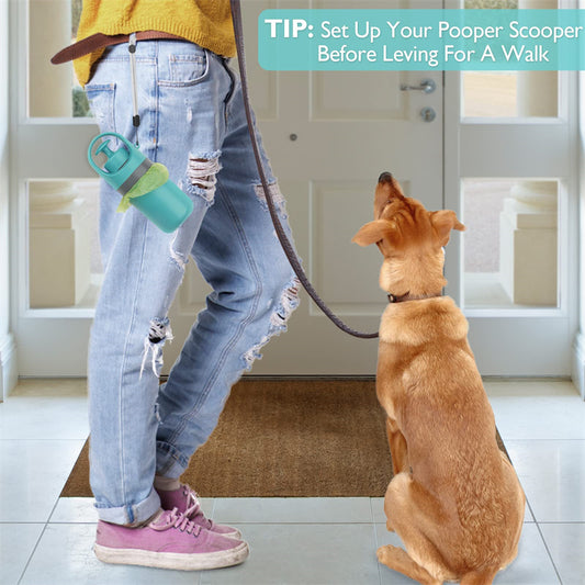 Portable Dog Pooper Scooper – With Bag Dispenser