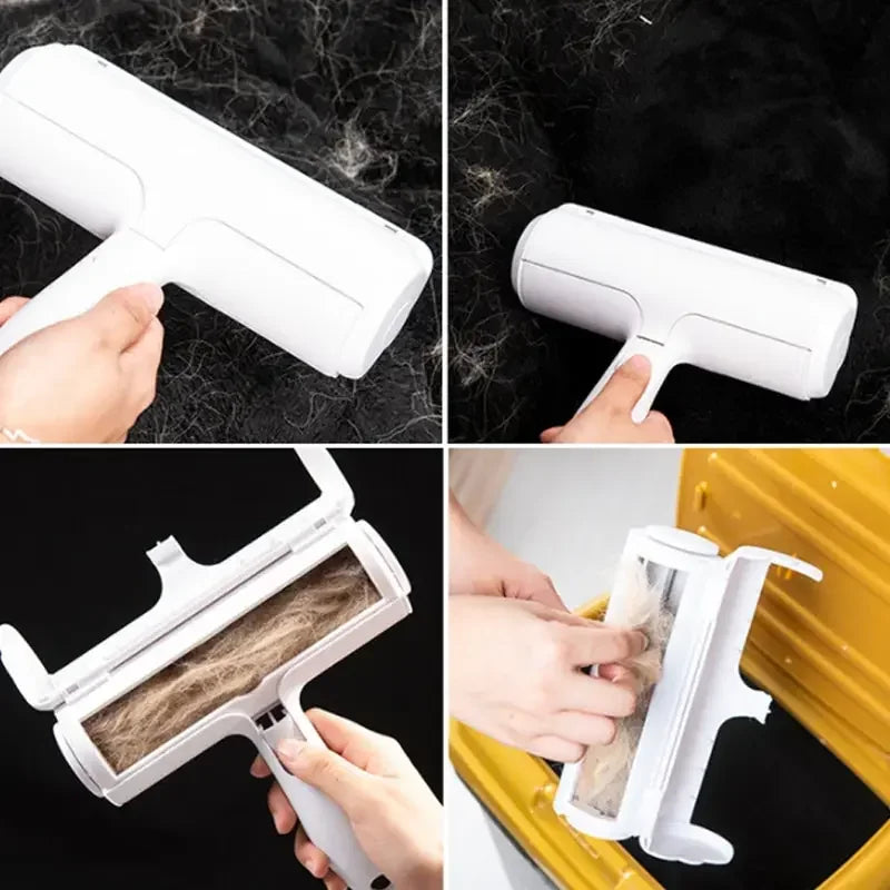 One-Hand Pet Hair Remover Roller – Self-Cleaning