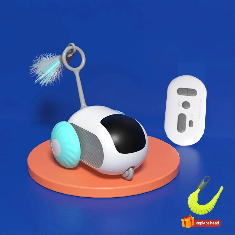 Smart Cat Toy Automatic Moving Remote Controlled Toy Car for Cats Dogs Interactive Playing Training Pet Supplies