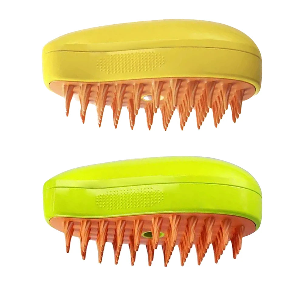 3-in-1 Steam Pet Brush – Hair Removal, Spray & Massage