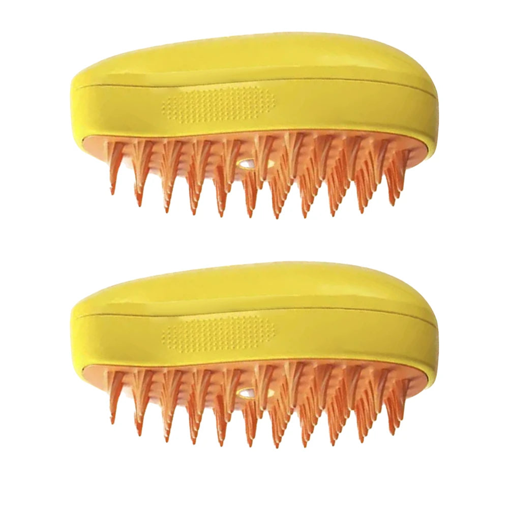 3-in-1 Steam Pet Brush – Hair Removal, Spray & Massage