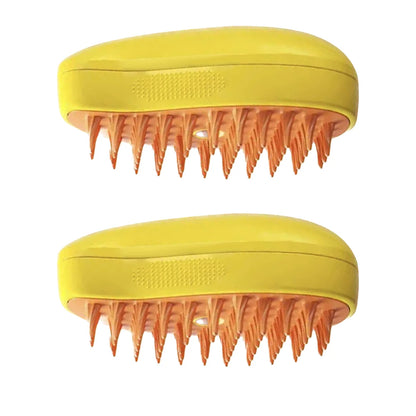 3-in-1 Steam Pet Brush – Hair Removal, Spray & Massage