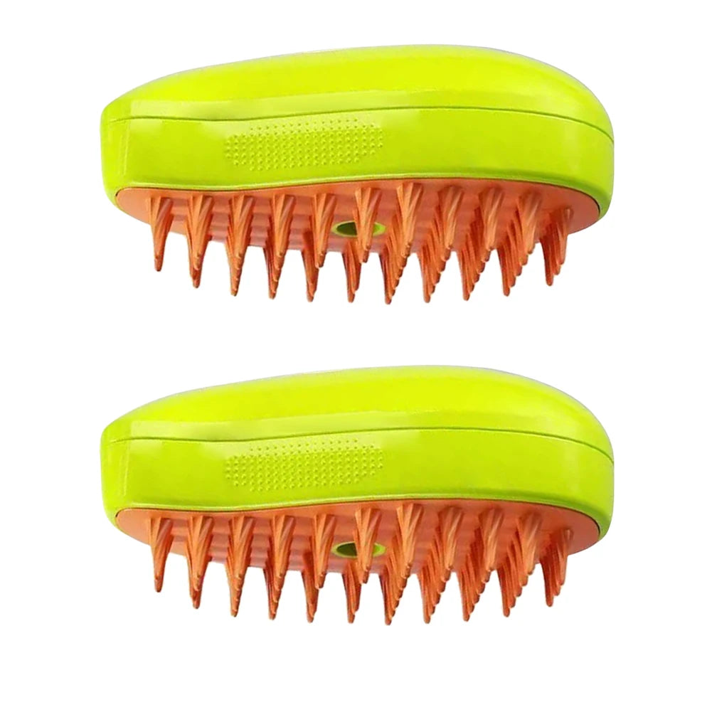 3-in-1 Steam Pet Brush – Hair Removal, Spray & Massage