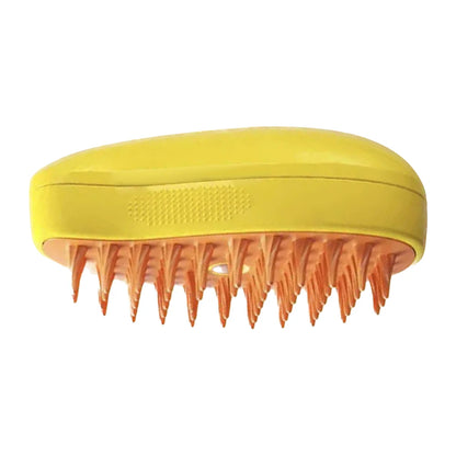 3-in-1 Steam Pet Brush – Hair Removal, Spray & Massage