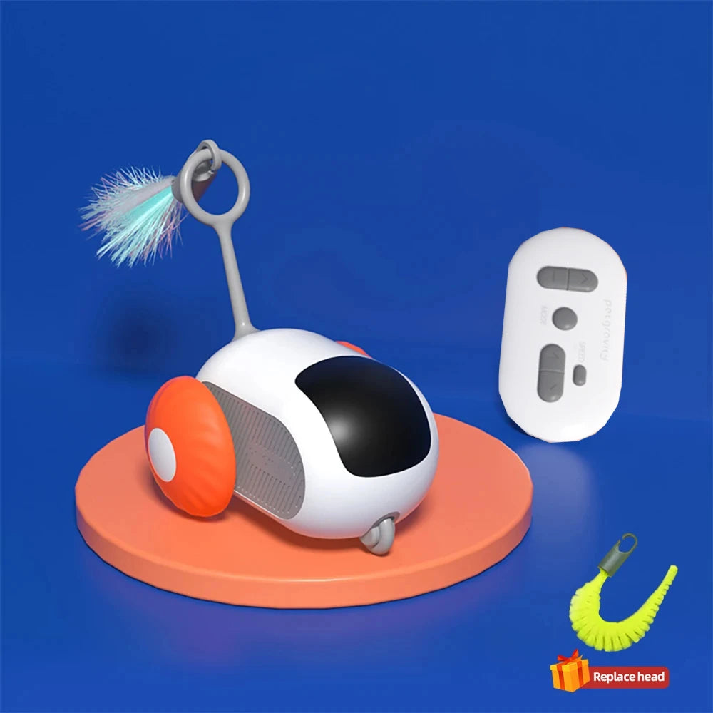 Smart Cat Toy Automatic Moving Remote Controlled Toy Car for Cats Dogs Interactive Playing Training Pet Supplies