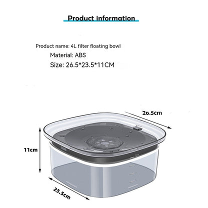 70oz Spill-Proof Dog Water Bowl – Large & Visible Level