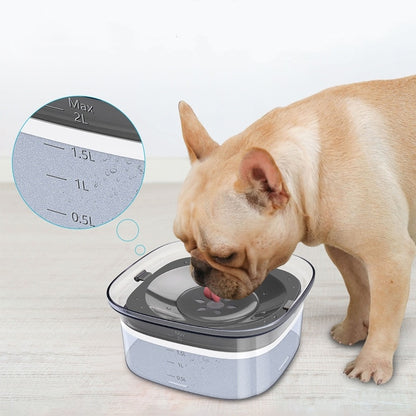 70oz Spill-Proof Dog Water Bowl – Large & Visible Level
